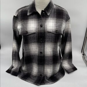 NWOT Madewell Twill Flannel Shirt/Jacket Women Size Medium